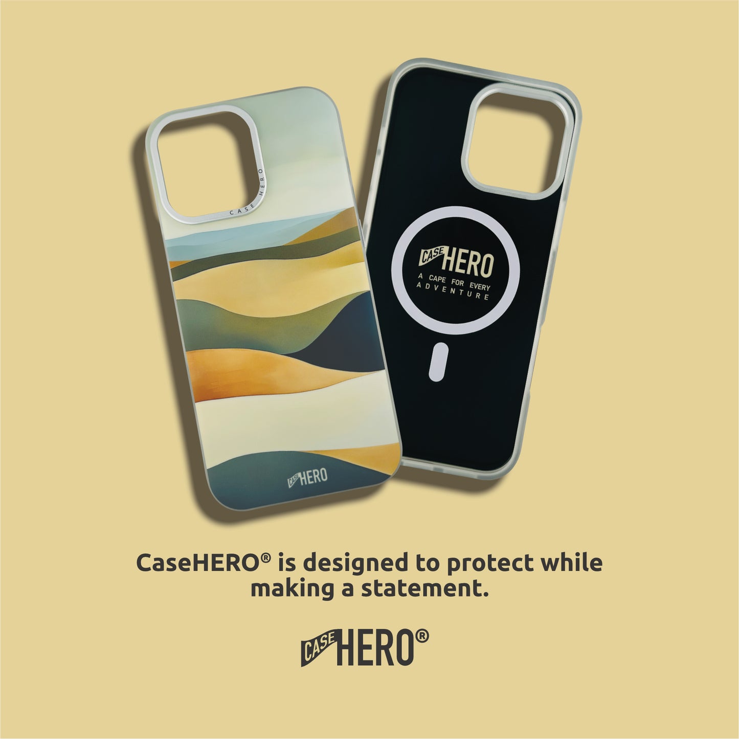 CaseHERO® iPhone 16 Pro および Pro Max 用ケース – ウィルダネス コレクション - デューン エディション