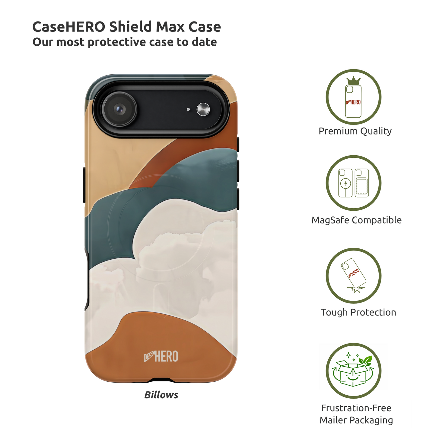 CaseHero Shield Max Case - Billows Edition