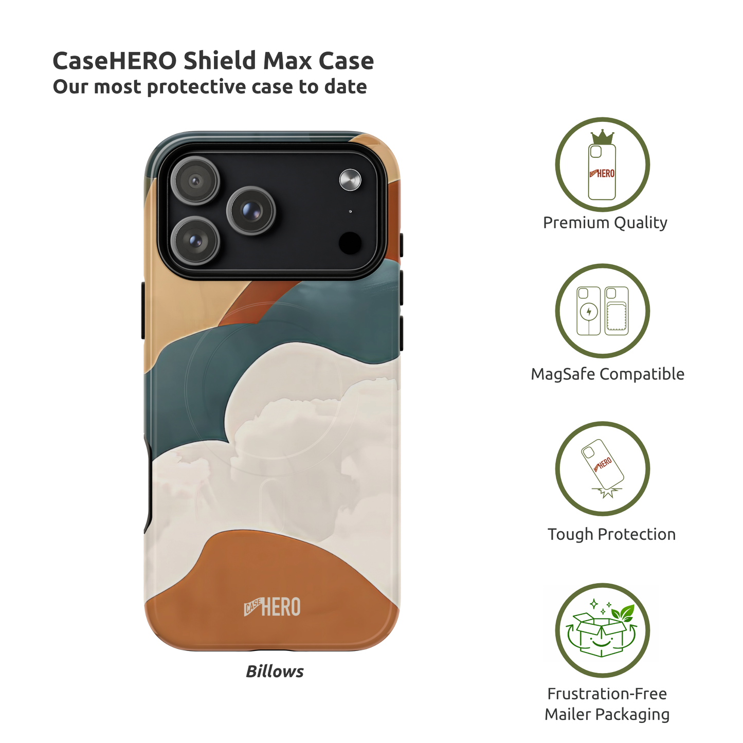 CaseHero Shield Max Case - Billows Edition