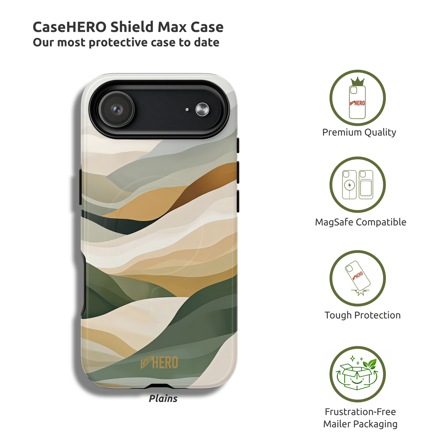 CaseHero Shield Max Case - Plains Edition