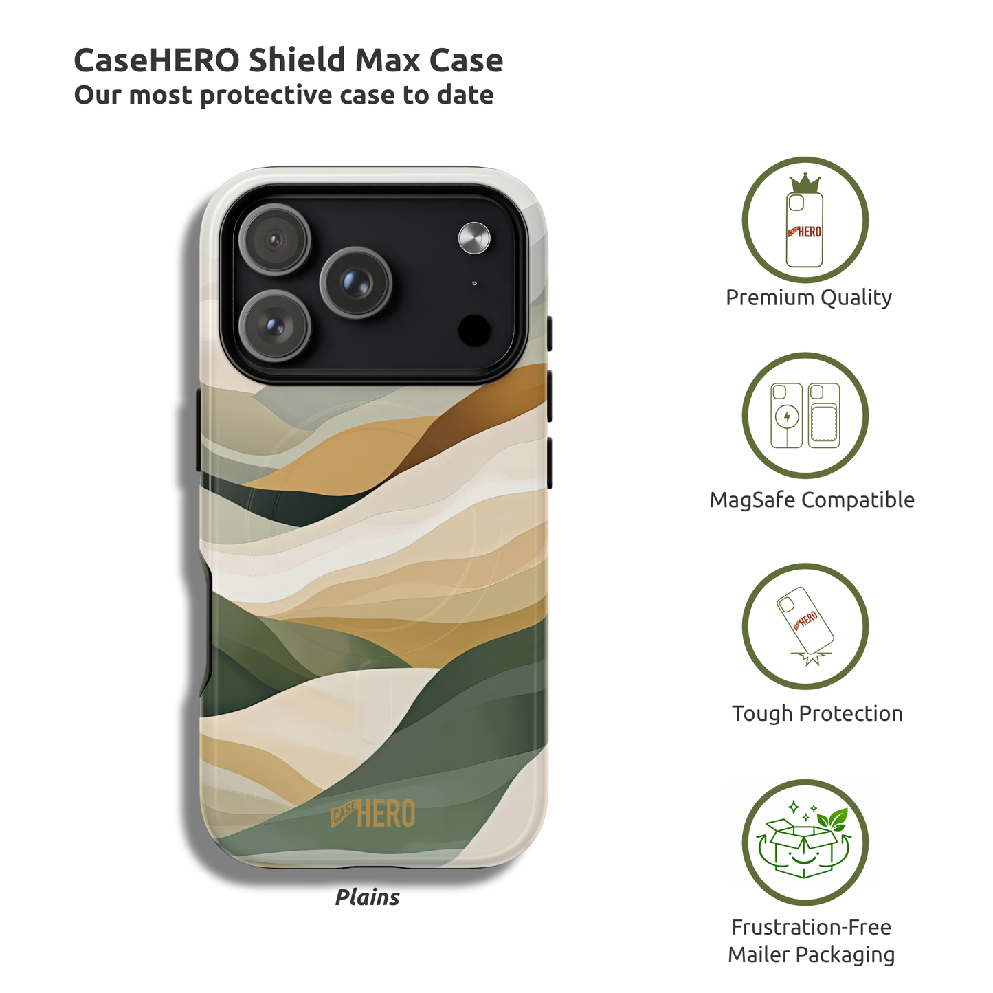 CaseHero Shield Max Case - Plains Edition