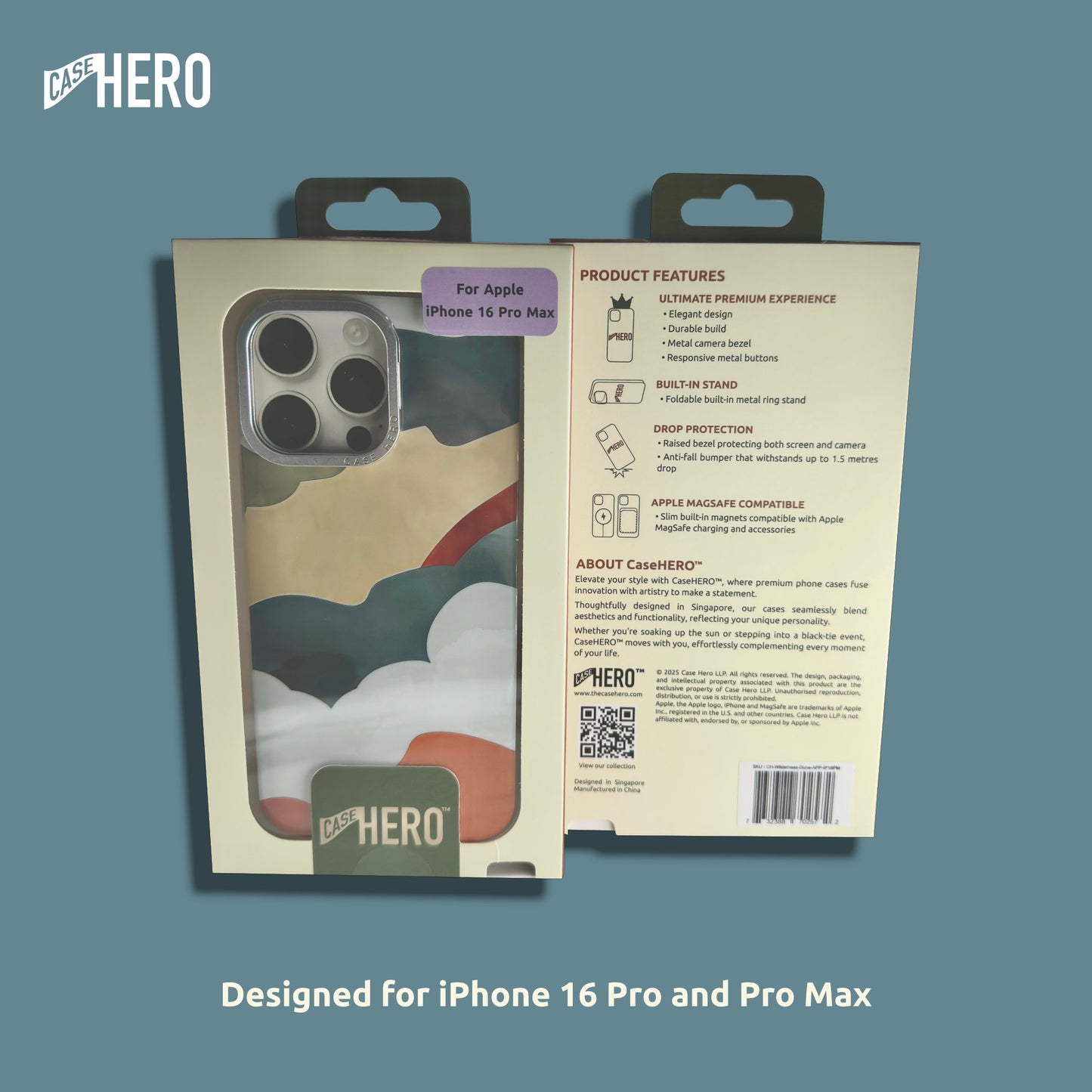 iPhone 16 Pro / Pro Max Case with Stand – MagSafe-Compatible, Drop Protection, Slim Fit – Billows